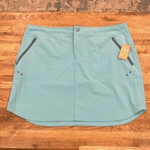 NWT Title Nine Light Blue Skirt with Zipper Pockets Athleisure